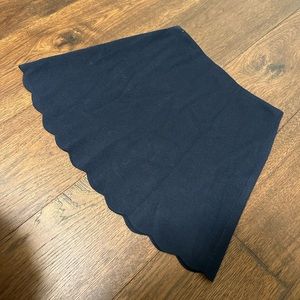 Theory Scalloped Hem Knit Mini Skirt